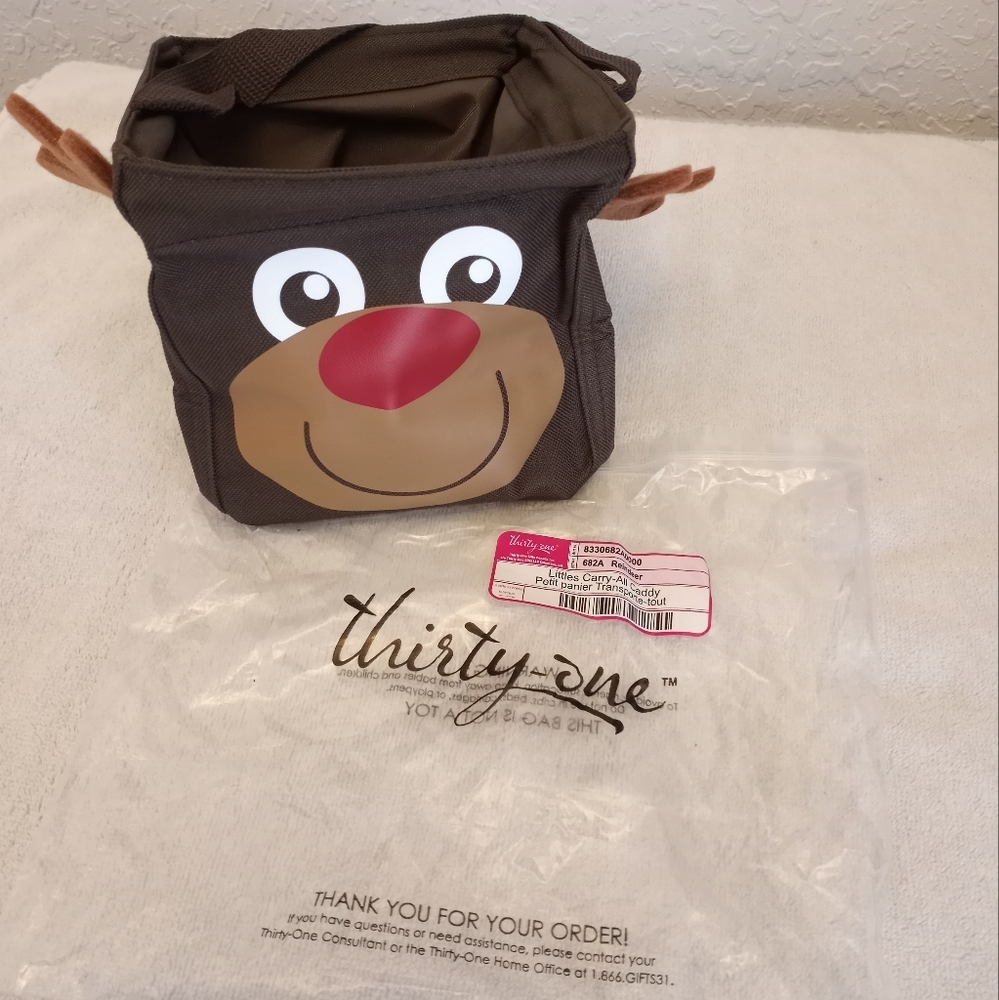 Thirty-One Reindeer Littles Carry-All Caddy NIB